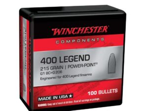Winchester Rifle Bullets 400 Legend POWERPOINT 215 GR 100/ct