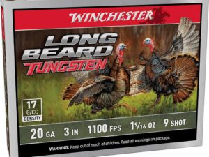 Winchester Long Beard Tungsten Shotshell 20ga 3" 1-9/16oz 1100 fps #9 5/ct