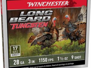 Winchester Long Beard Tungsten Shotshell 28ga 3" 1-1/2oz 1150 fps #9 5/ct