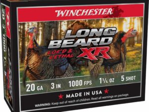 Winchester Long Beard XR Shotshells 20 ga 3" 1-1/4oz 1000 fps #5 10/ct