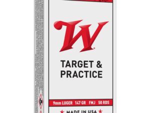 Winchester Target Handgun Ammunition 9mm Luger 147 gr. FMJ 990 fps 50/ct