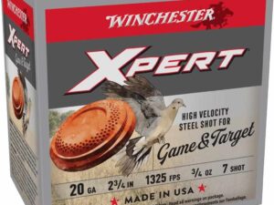 Winchester Xpert Steel Shotshells 20 ga 2-3/4" 3/4 oz 1325 fps #7 25/ct
