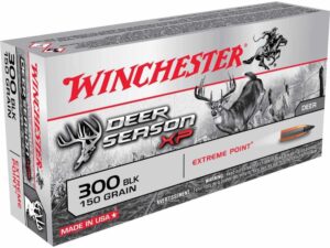 Winchester Deer Season XP Rifle Ammunition .300 AAC Blackout 150 gr PT 1900 fps 20/ct