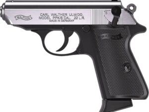 Walther PPK/s Handgun .22 LR 10rd Magazine 3.3" Threaded Barrel Two-Tone Black Stainless