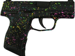 Sig Sauer Exclusive "Multi Color Paint" P365-380 Handgun 380 Auto 10rd Magazine 3.1" Barrel Black Manual Safety