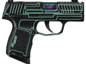Sig Sauer P365 "Outlander Blue Laser" Handgun 9mm Luger 10rd Magazines(2) 3.1" Spectrum Barrel X-RAY 3 Sights Manual Safety