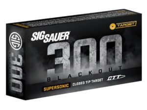 Sig Sauer Supersonic CTT Rifle Ammunition .300 AAC Blackout 125 gr 2145 fps 20/ct