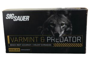 Sig Sauer Varmint & Predator w/Varmageddon Rifle Ammunition .22-250 Rem 55gr PT 20/ct
