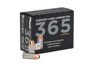 Sig 365 Elite V-Crown Handgun Ammunition 9mm Luger 115 gr JHP 1050 fps 20/ct