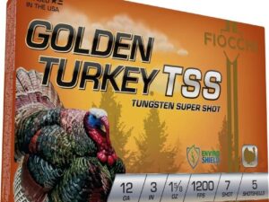 Fiocchi Golden Turkey Tungsten TSS Shotshells 12ga 3" 1-5/8oz 1200 fps #7 5/ct