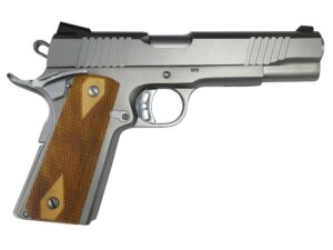 Rock Island Armory Rock 1911 Full Size Handgun 10mm 8rd Magazine 5" Barrel Stainless Steel with Wood Grip