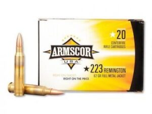Armscor Rifle Ammunition .223 Rem 62 gr FMJ 2963 fps 20/ct
