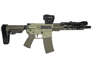 Shark Coast Grassy Knoll AR Pistol Bundle 5.56mm 30rd Magazine 10.5'' Threaded Barrel Vortex Sparc Red Dot Streamlight ProTac SBA3 Brace