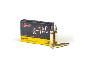 PMC X-TAC 5.56NATO Rifle Ammo - 55 Grain | FMJ-BT | 20rd Box