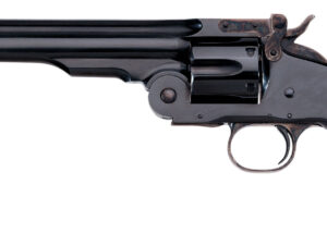 Taylors & Company 550677 Second Model Schofield 38 Special Caliber with 7" Barrel, 6rd Capacity Cylinder, Overall Blued Finish Steel & Walnut Grip