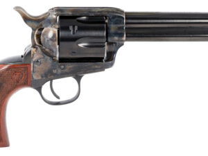 Taylors & Company 550811 Smoke Wagon  357 Mag Caliber with 5.50" Blued Finish Barrel, 6rd Capacity Blued Finish Cylinder, Color Case Hardened Finish Steel Frame & Checkered Walnut Grip