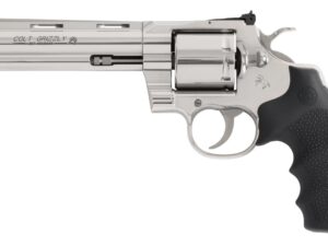 Colt Mfg GRIZZLYSP6RTS Grizzly  357 Mag 6 Shot 6" Stainless Ported Vent Rib Barrel, Stainless Unfluted Cylinder, Stainless Stainless Steel Frame, Black Hogue Overmolded Grip, Exposed Hammer