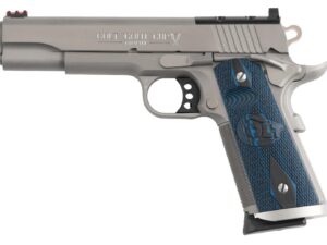 Colt Mfg O5070XEOR Gold Cup Trophy Full Size 45 ACP 8+1 5" Stainless National Match Barrel, Stainless Steel Optic Ready/Serrated Slide & Frame w/Beavertail, Ambidextrous