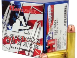 Hornady American Gunner Handgun Ammunition .357 Mag 125 gr XTP 1275 fps 25/ct