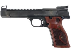 Smith & Wesson Model 41 Handgun 22 LR 10rd Magazine 5.5" Barre Black with Wood Grip Adjustable Sights Optic Ready